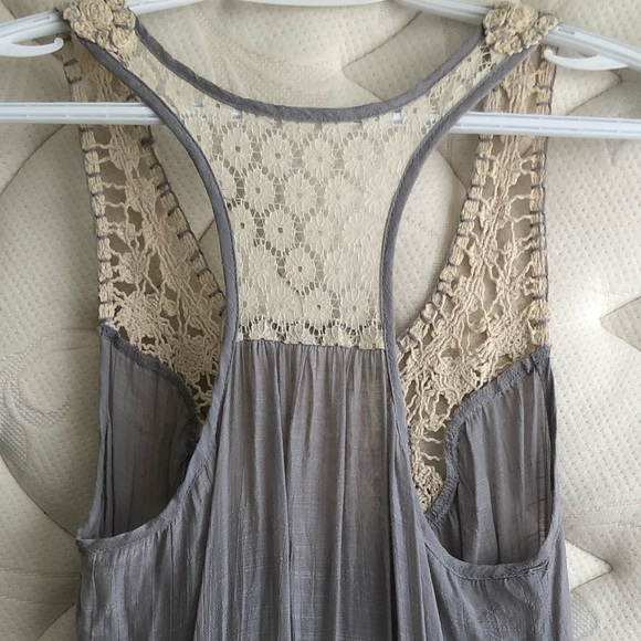 Blue Bird Purple/Grey Semi-Sheer Dress - Picture 4 of 4